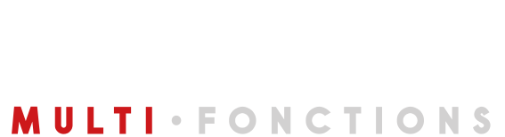 Logo Transport Multi-fonctions en blanc sur fond transparent